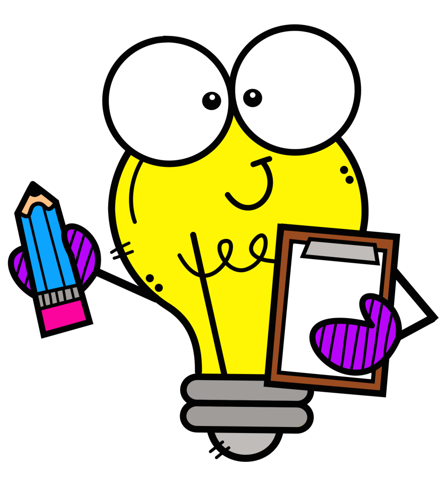 light bulb with check list