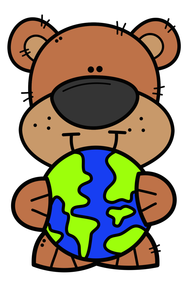 bear holding earth